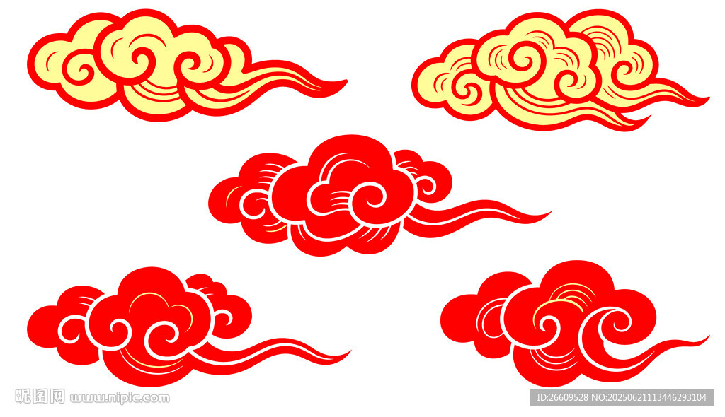 中國風多彩祥云