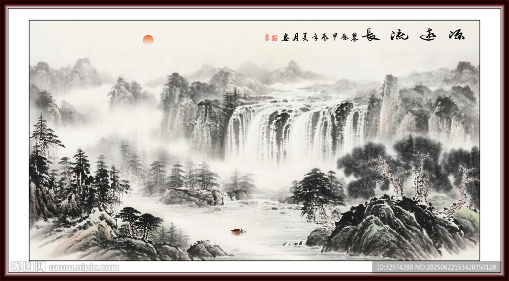 大廳山水畫