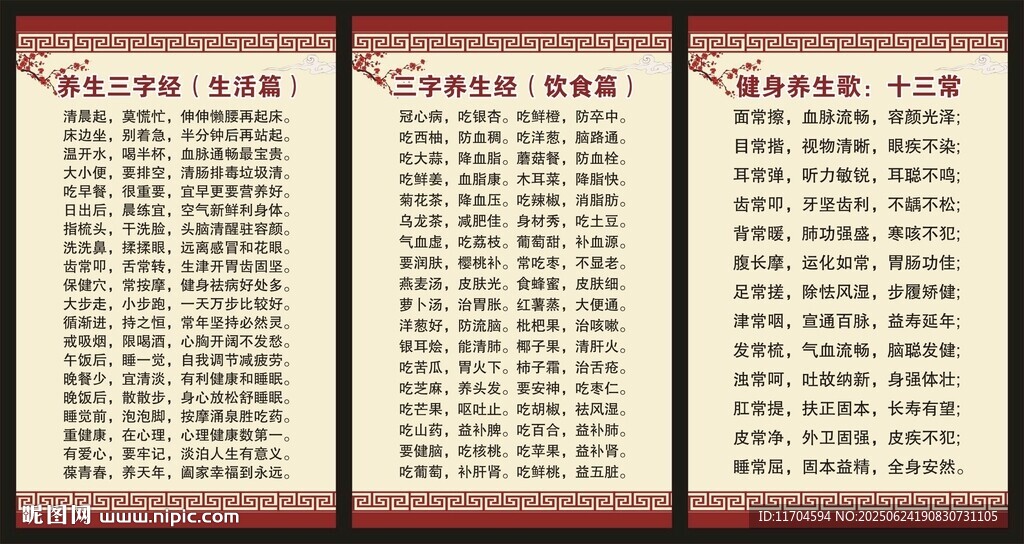 中醫(yī)養(yǎng)生知識(shí)展板