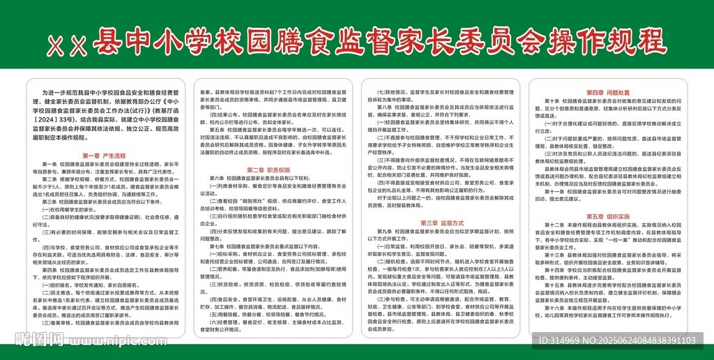 膳食監(jiān)督家長委員會操作規(guī)程
