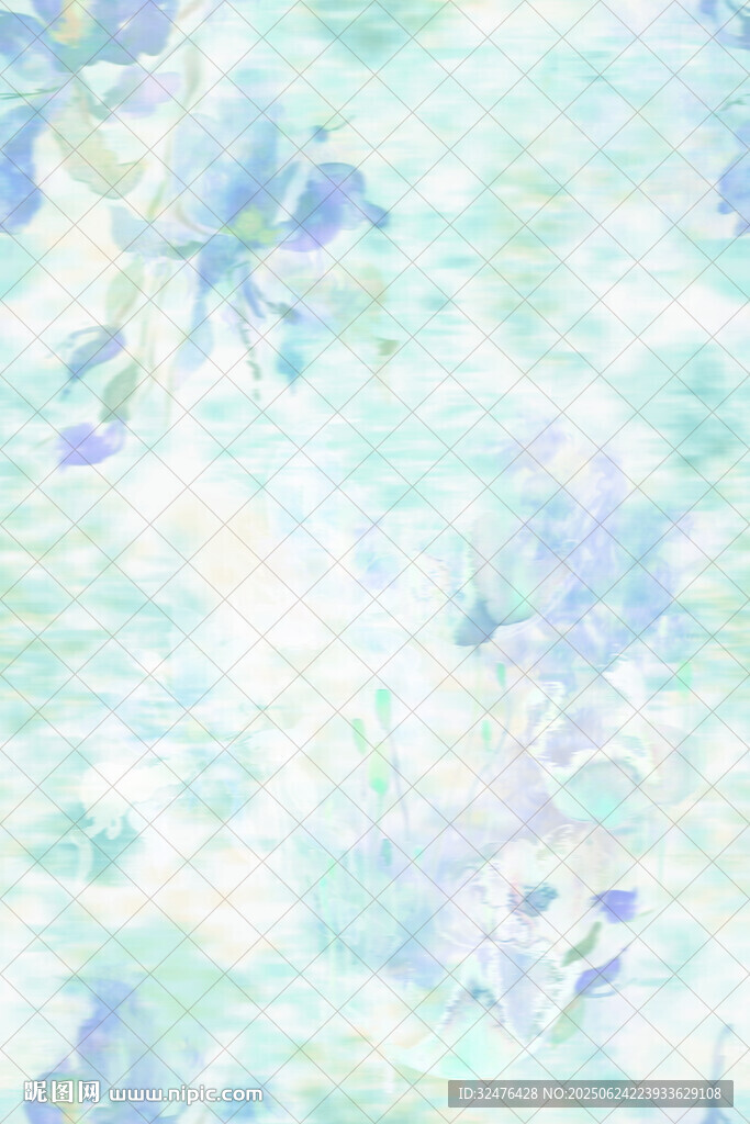 淡藍夢幻花卉紋理背景