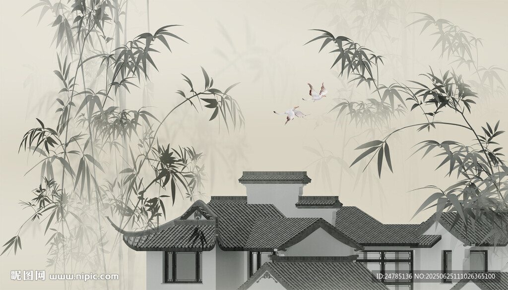 水墨竹子