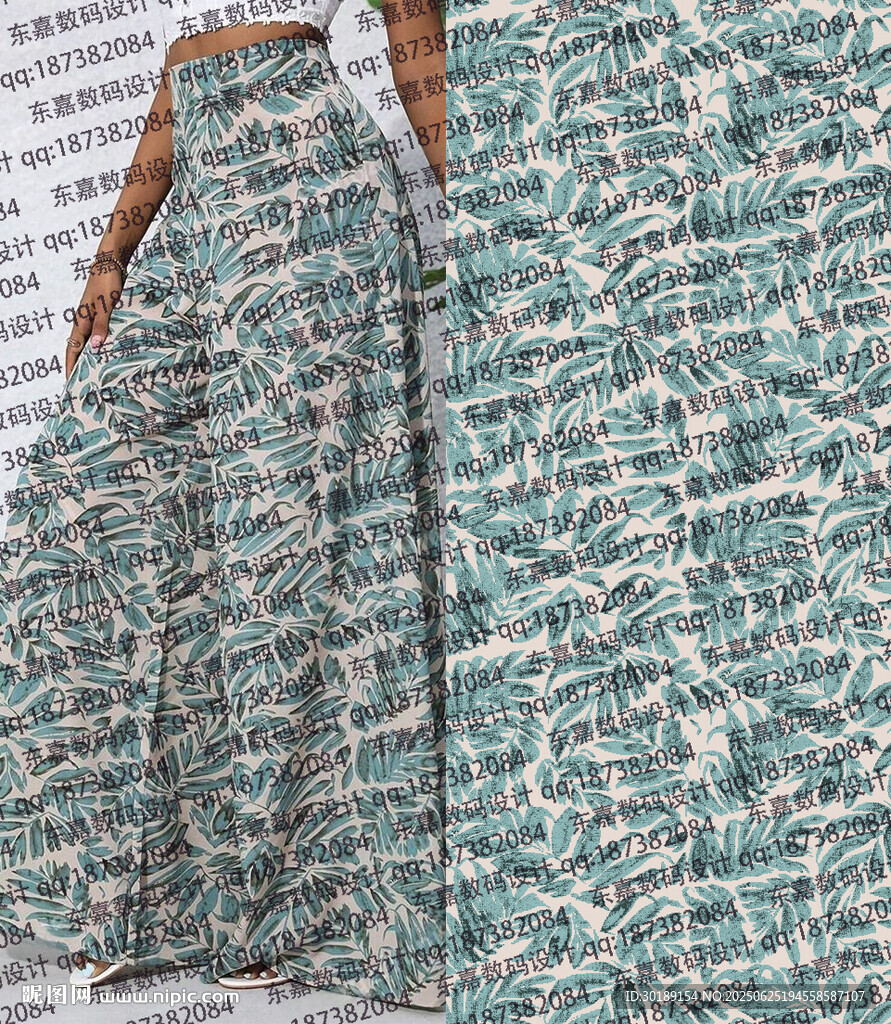 黑白棕櫚葉圖案紋理