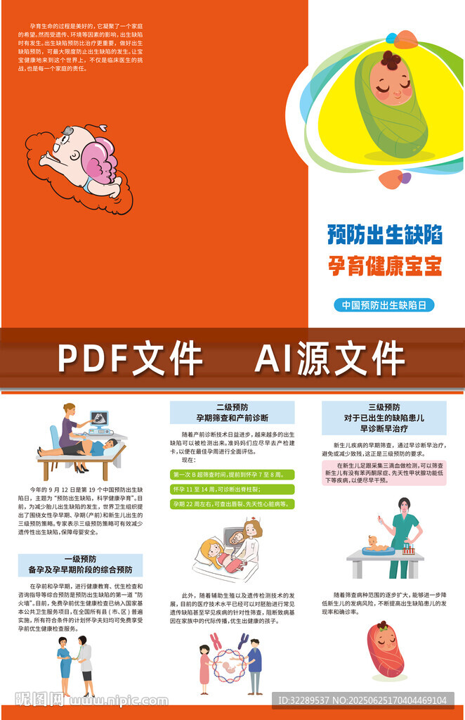預防出生缺陷三折頁