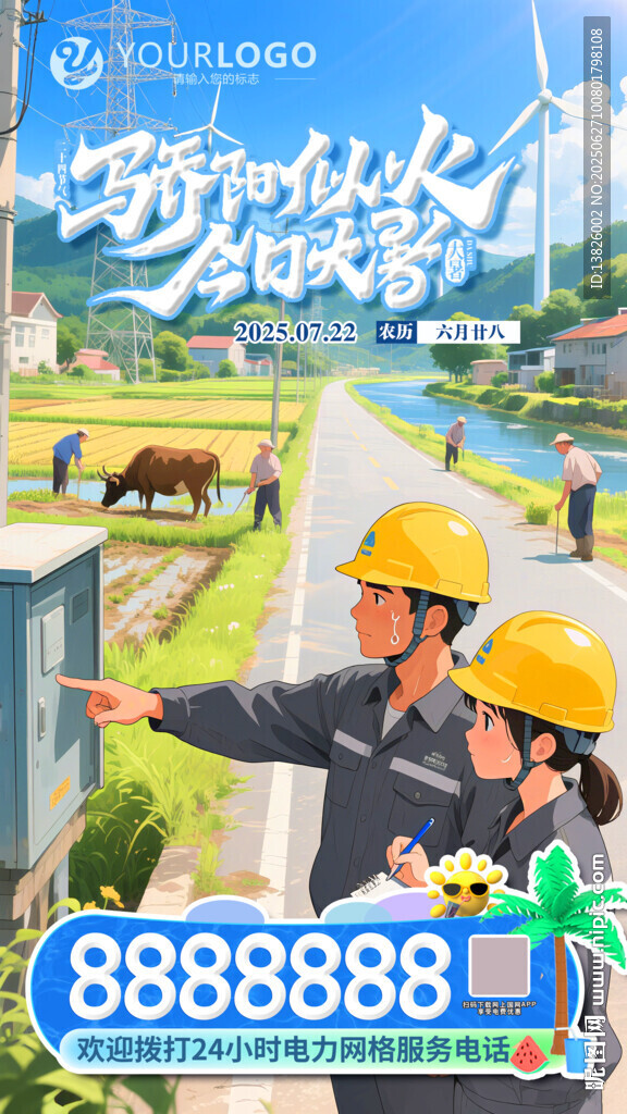 電力大暑海報(bào)