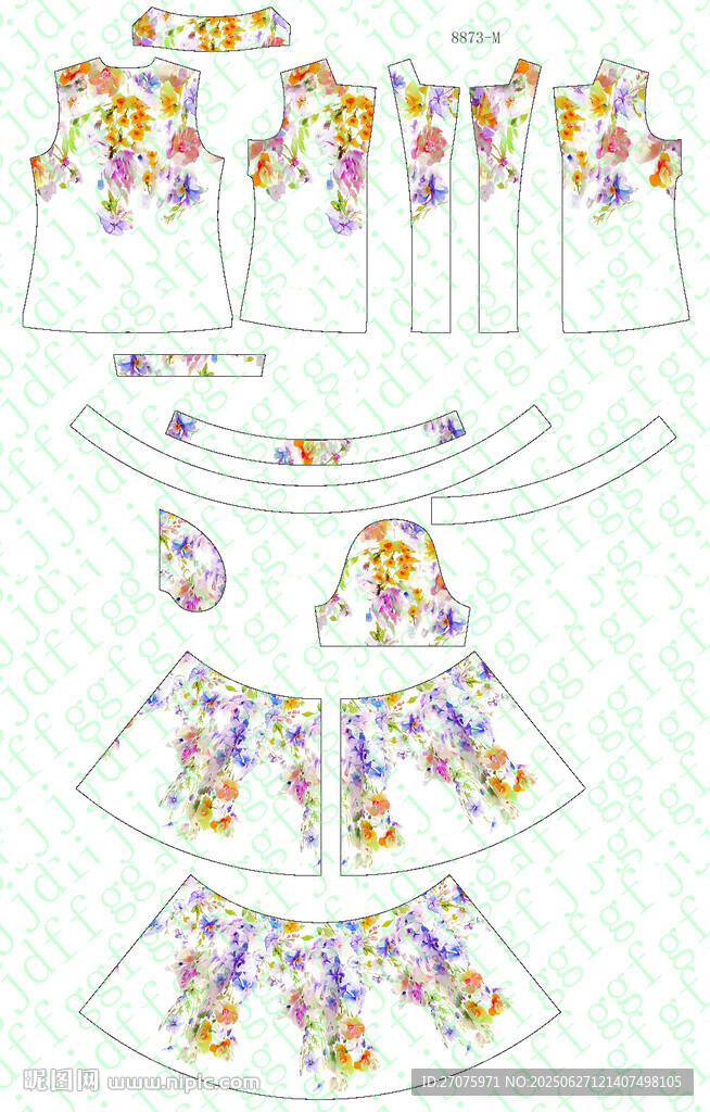 定位碎花