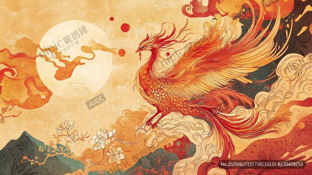鳳凰于飛繪東方奇幻圖景