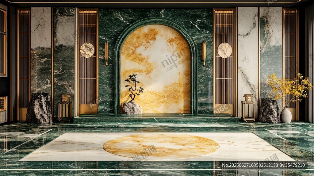 中式奢華門廳 盡顯高雅格調(diào)