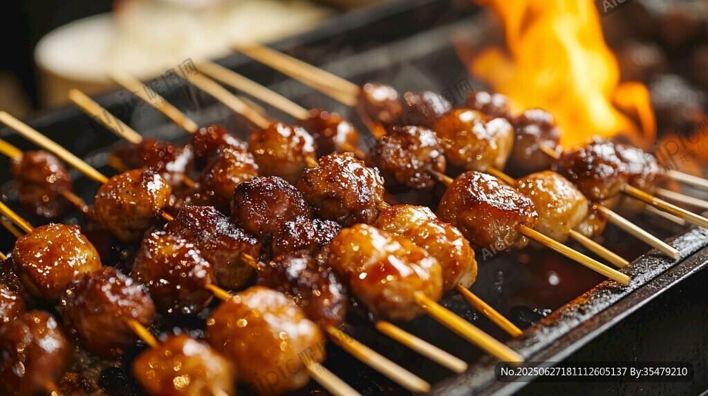 炭烤美味肉丸串