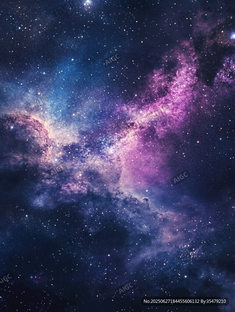 夢幻絢麗的浩瀚星空景象