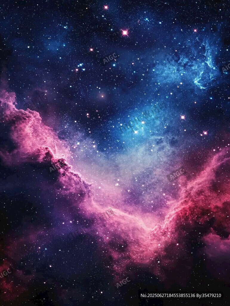 夢幻絢麗的浩瀚星空景象