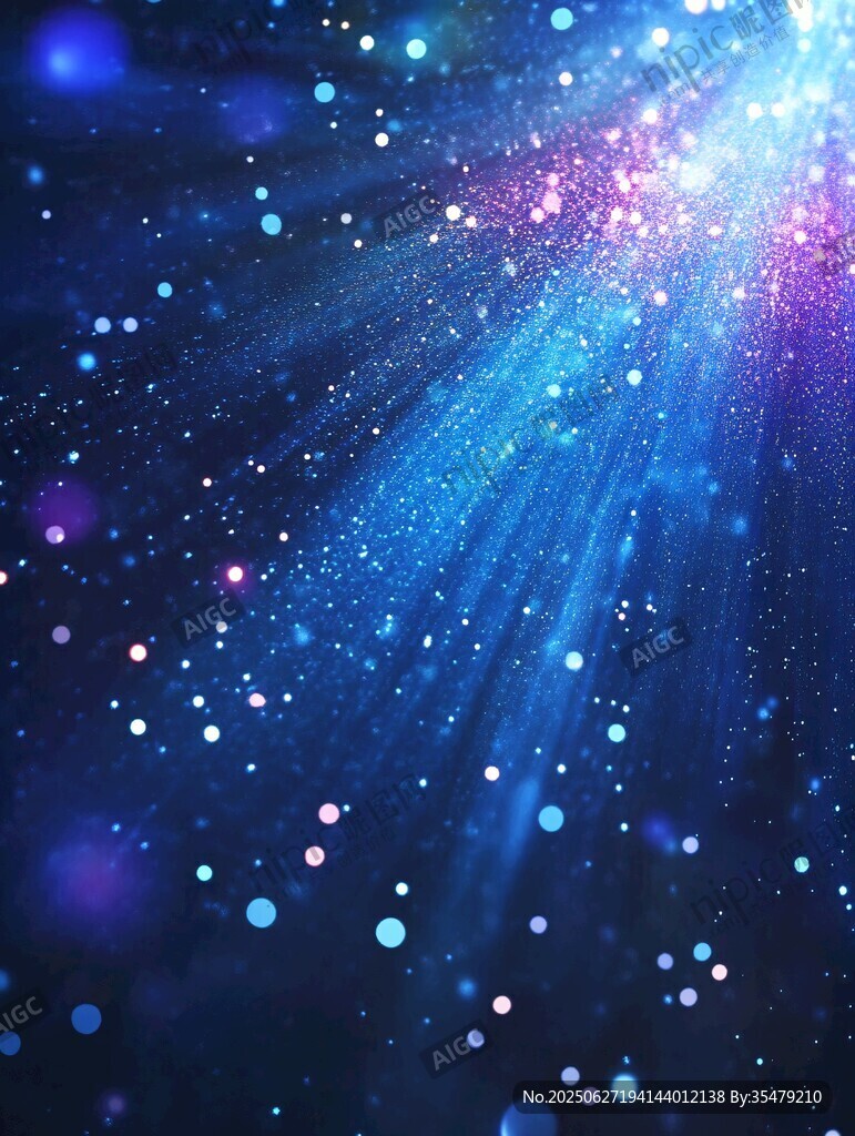 夢幻星空粒子光效背景