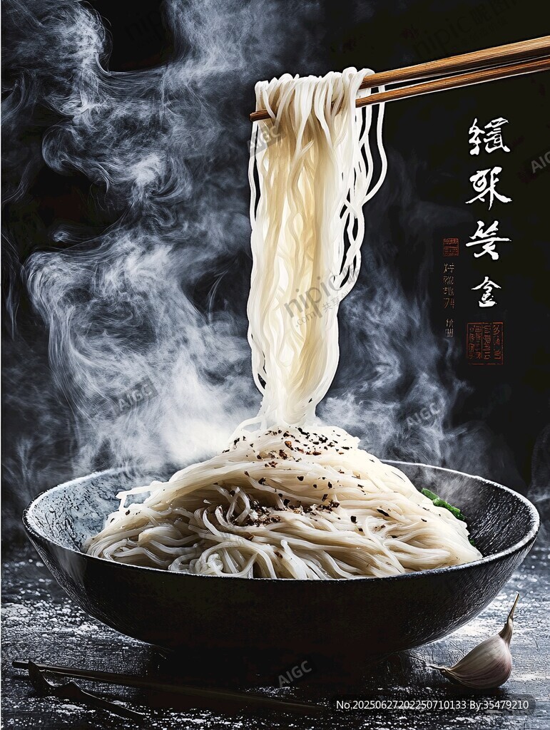 熱氣騰騰的手工拉面
