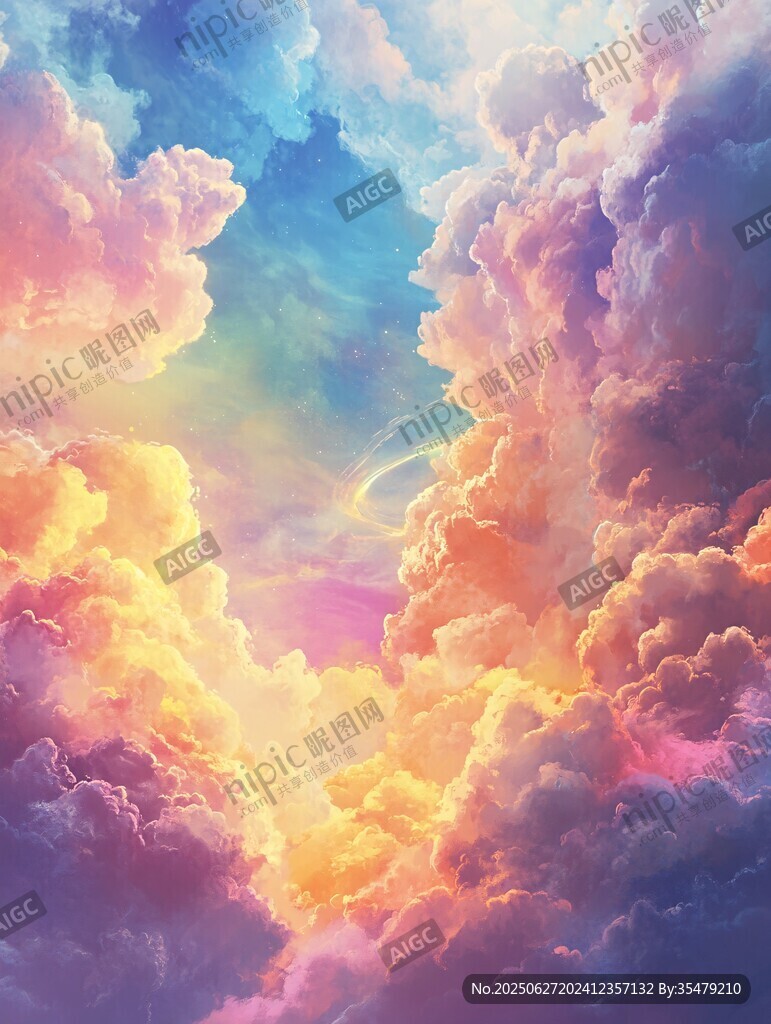 夢幻絢麗的多彩云海景觀