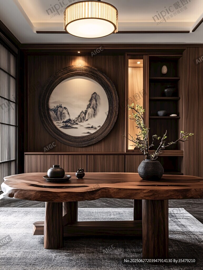 中式禪意茶室雅致空間