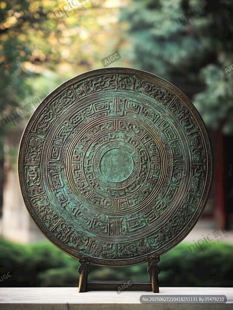 古銅銘文圓盤 盡顯歷史韻味