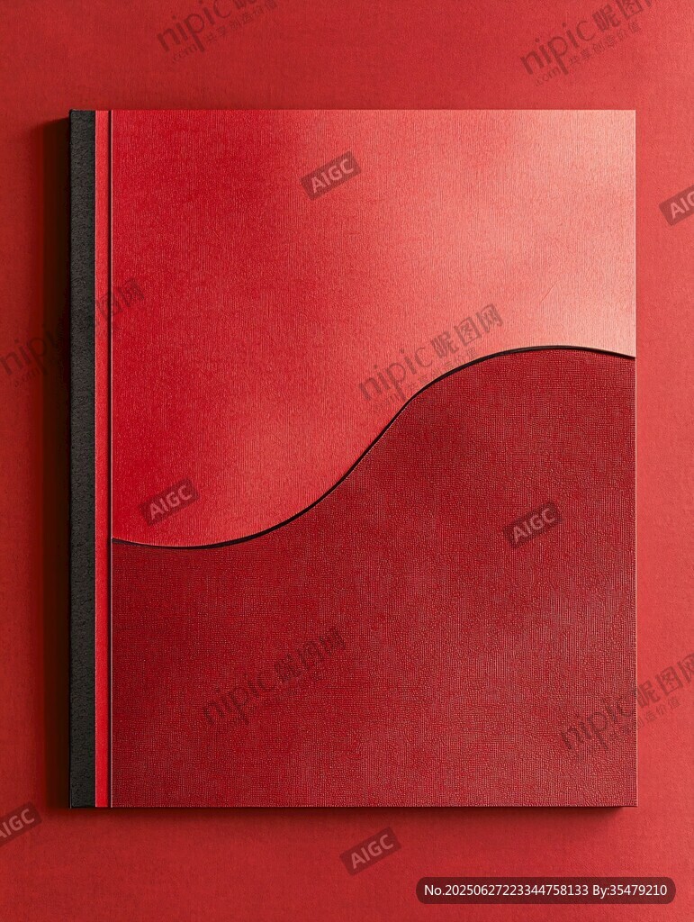 紅色封面創(chuàng)意書籍展示