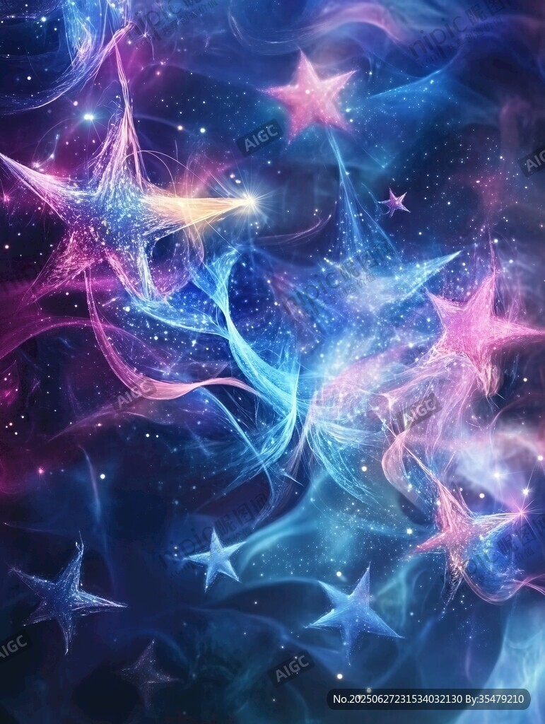 夢幻星空絢爛星際圖景