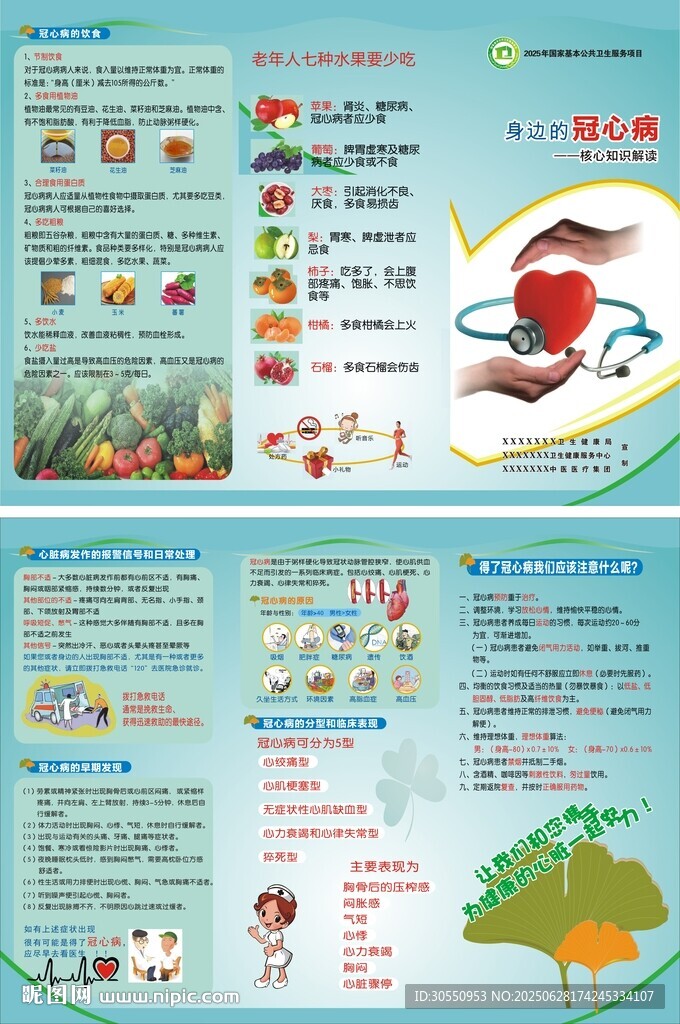 冠心病三折頁