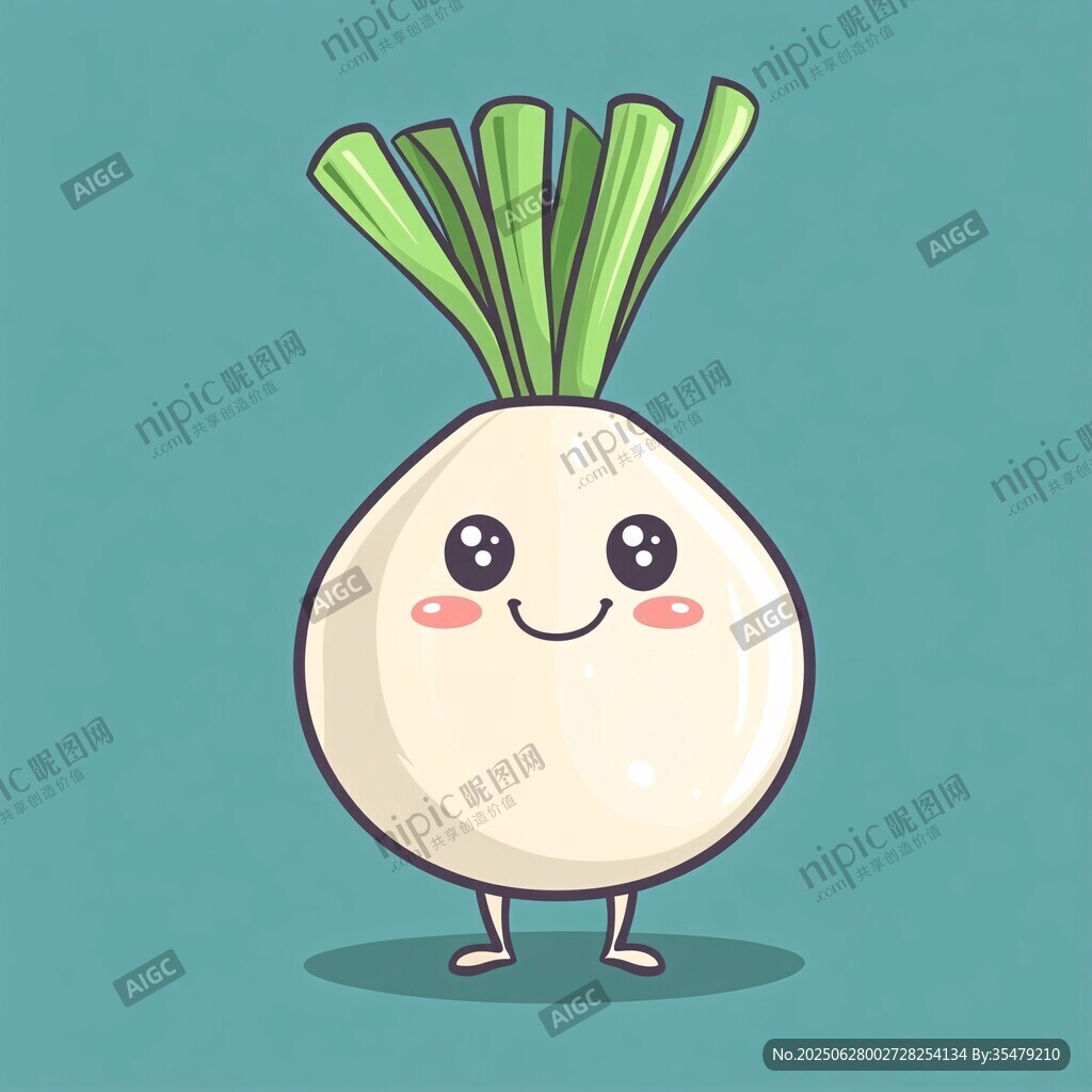 可愛白蘿卜卡通形象