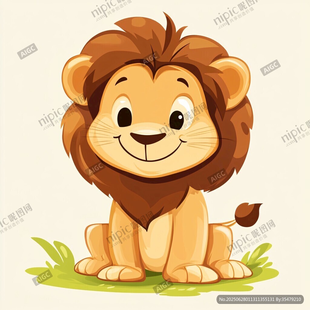 可愛卡通小獅子