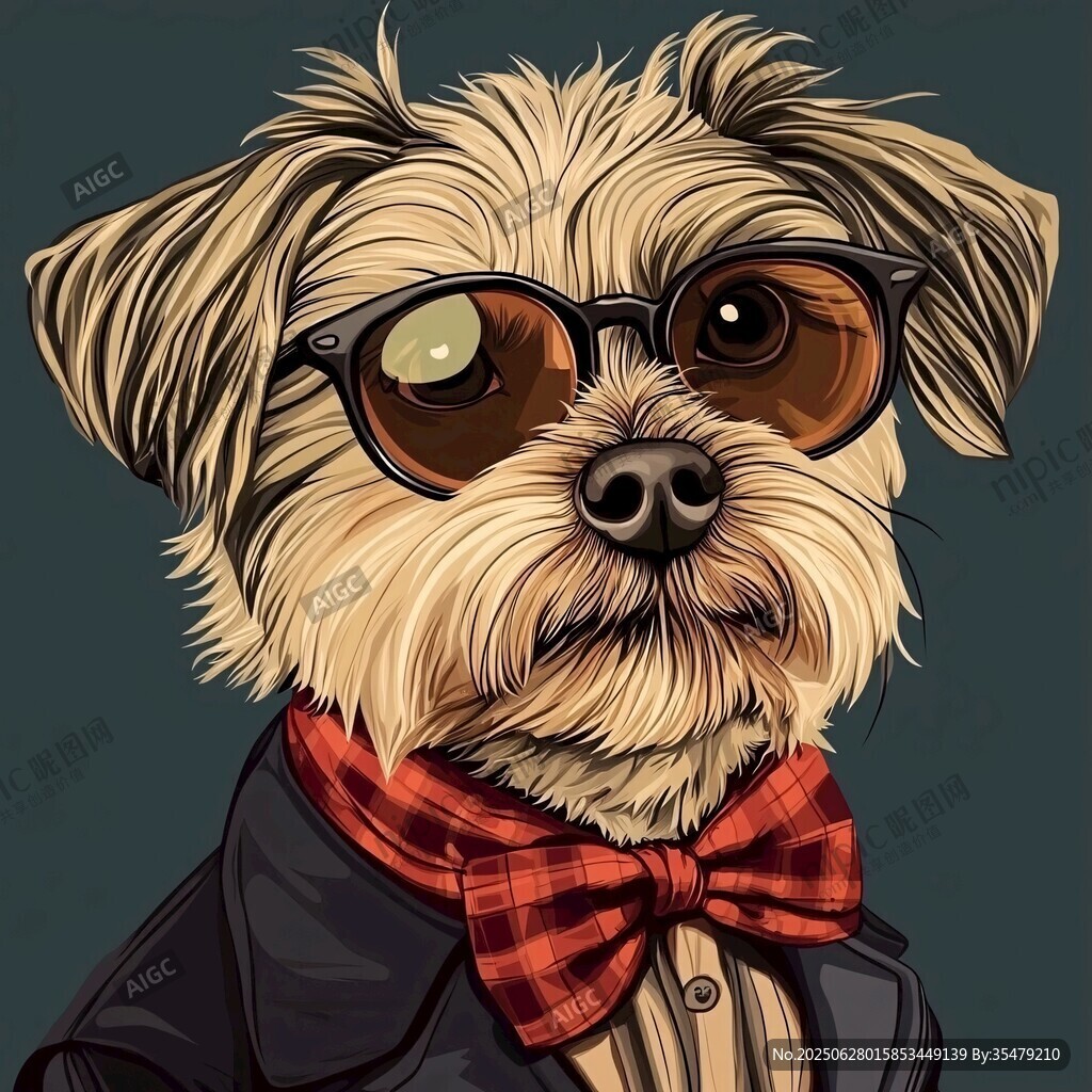 時(shí)尚萌犬的帥氣裝扮