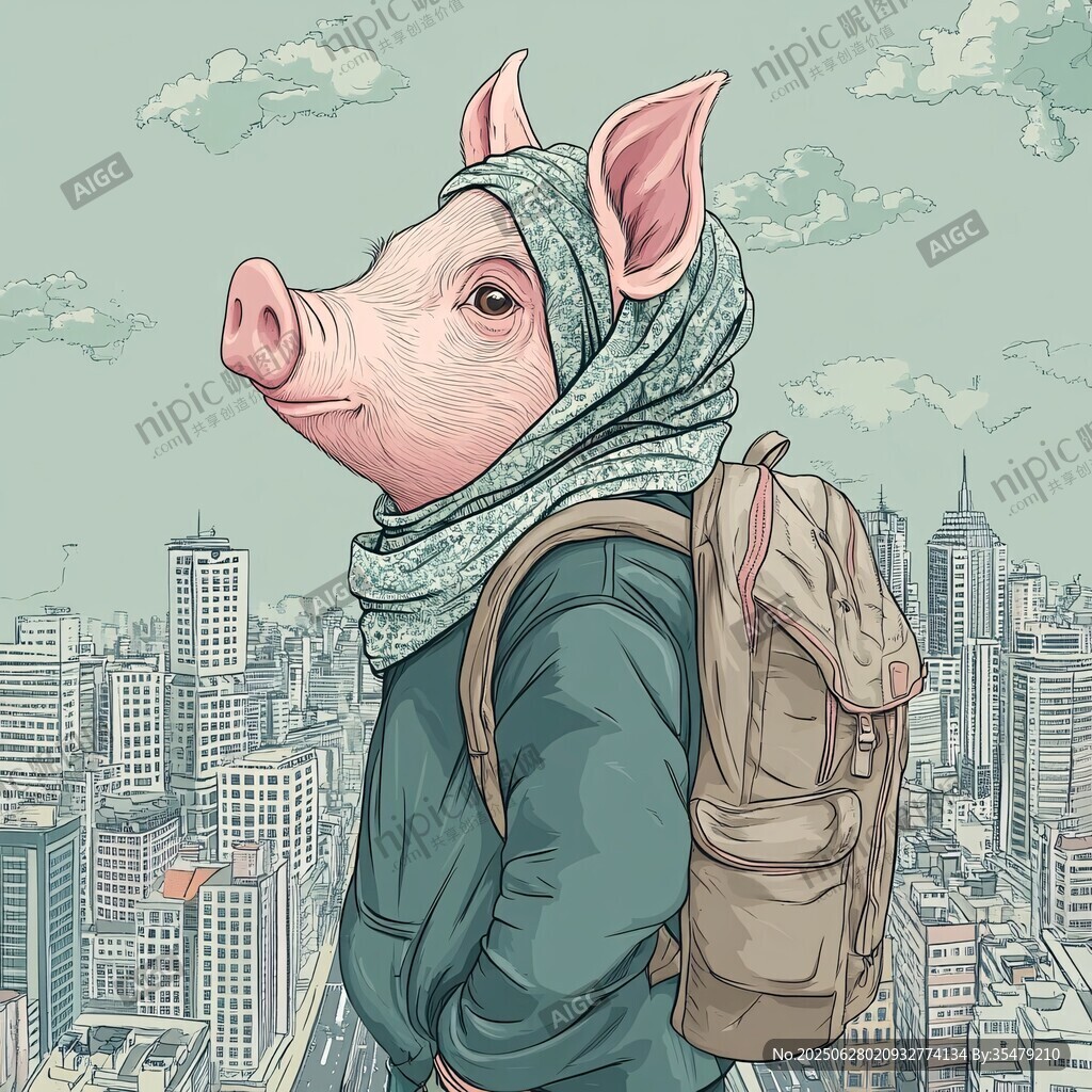 背包小豬的城市漫步