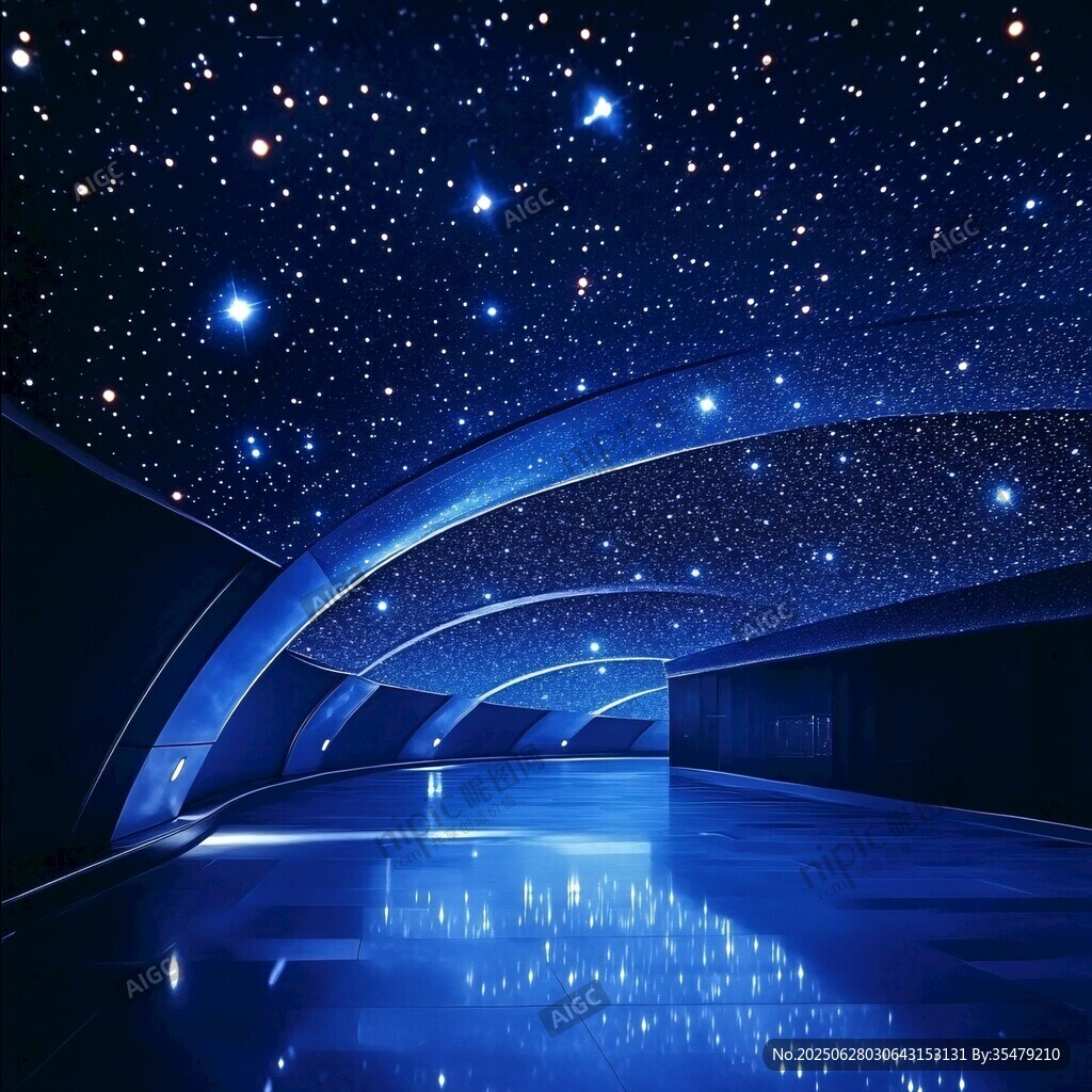 夢幻星空隧道 科技氛圍感