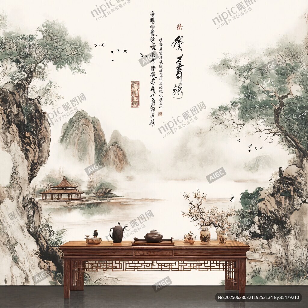 中式山水茶境 雅致之景