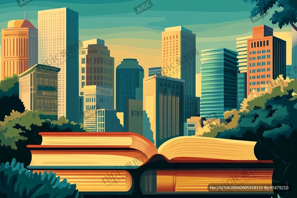 書中城市景 開啟奇幻之旅