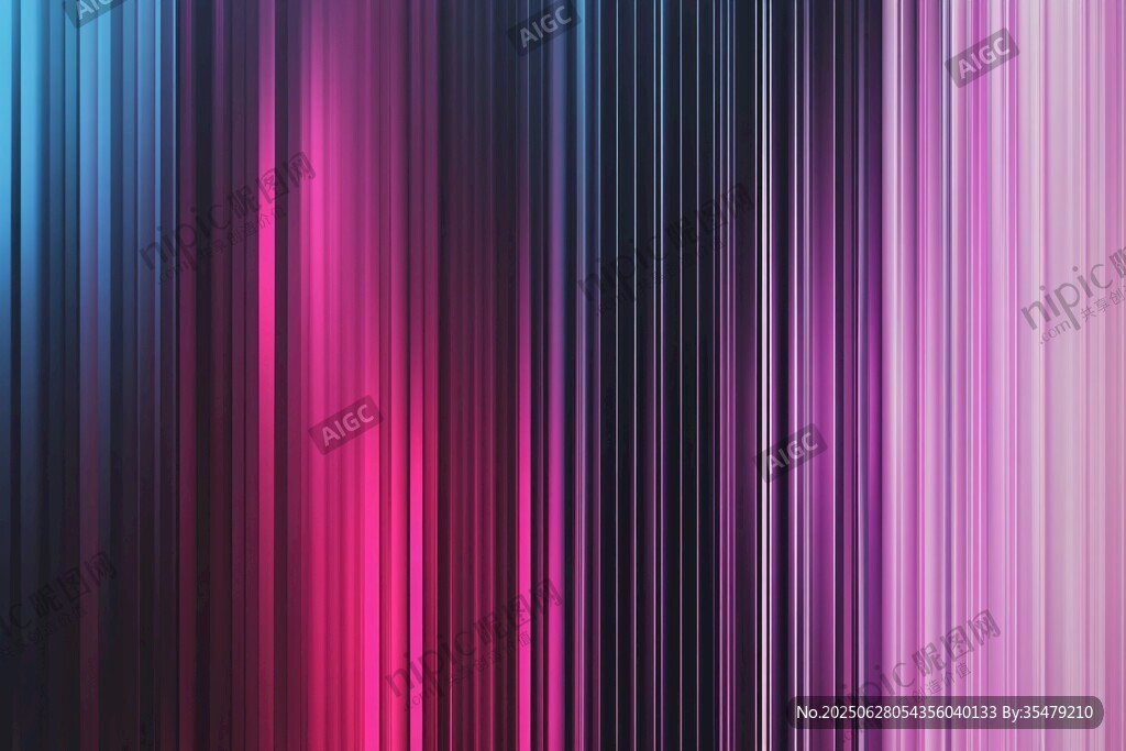夢幻漸變彩色豎條紋背景
