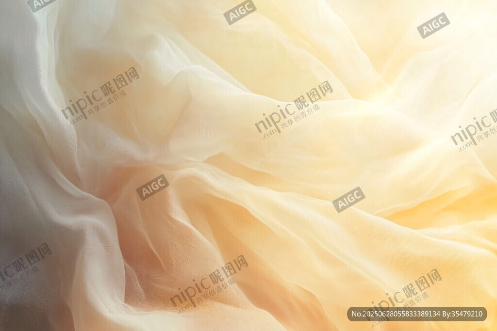 夢幻輕柔的紗質(zhì)紋理畫面