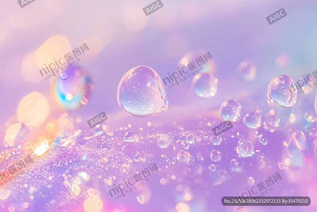 夢(mèng)幻水滴 炫彩微觀世界