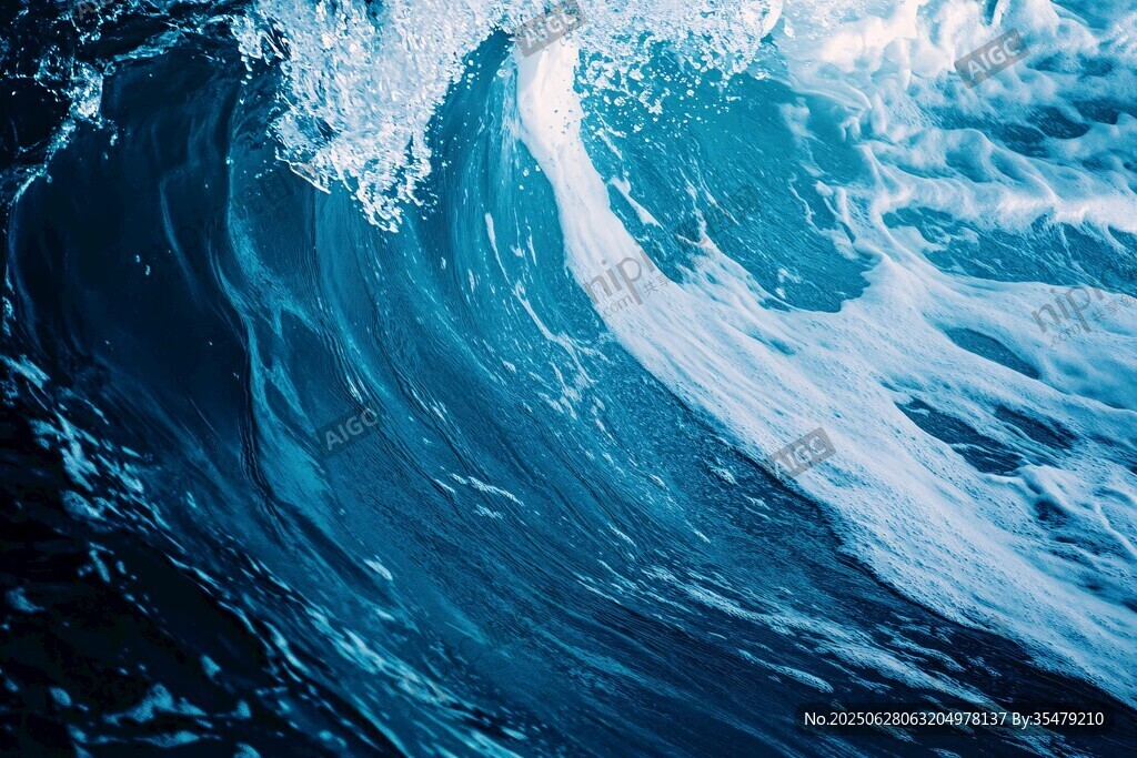 洶涌海浪特寫