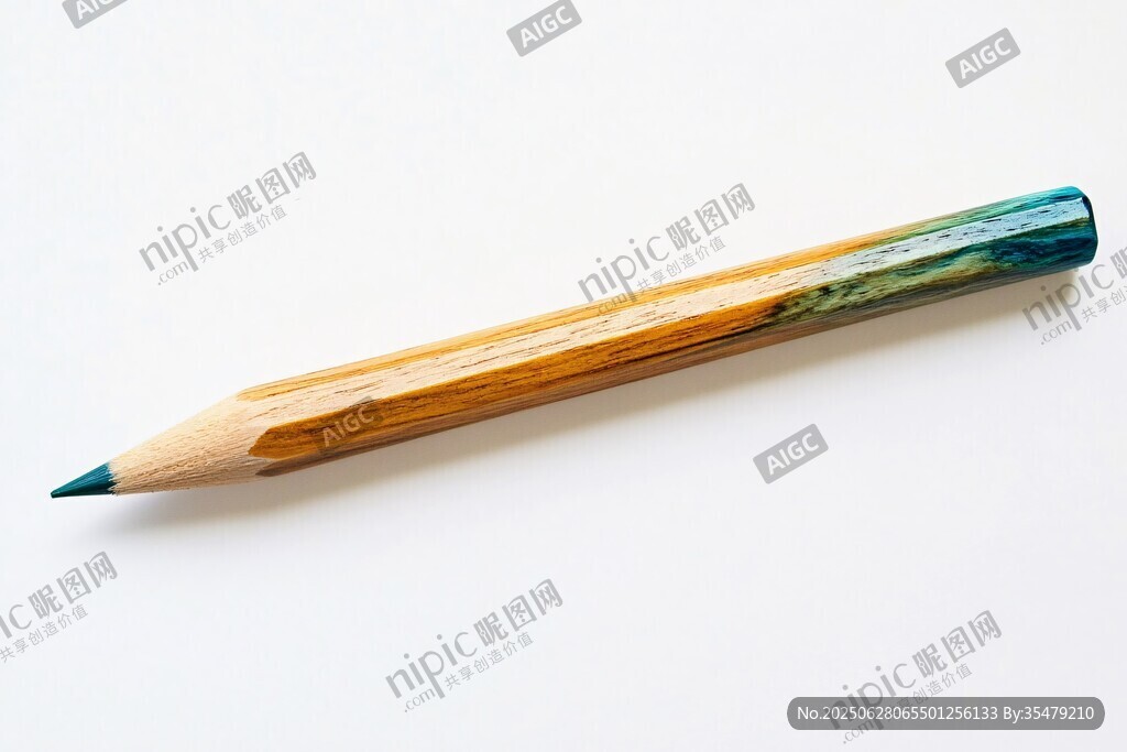 彩色木質鉛筆特寫