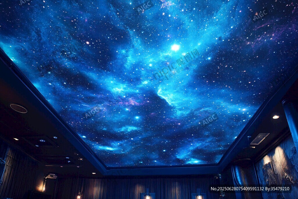 夢幻星空天花板裝飾