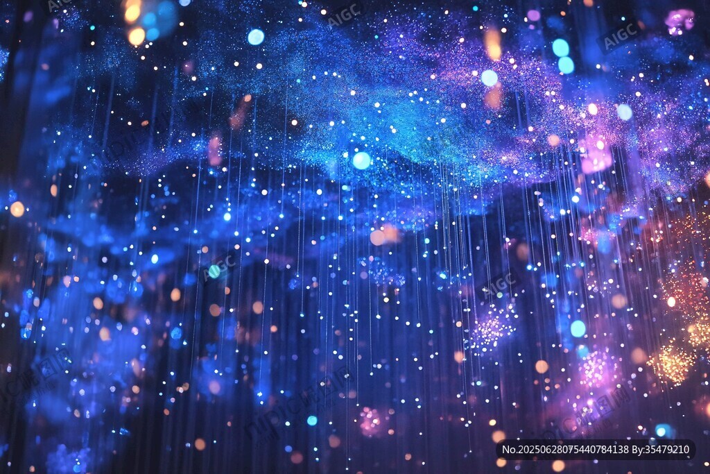 夢幻星空粒子背景特效
