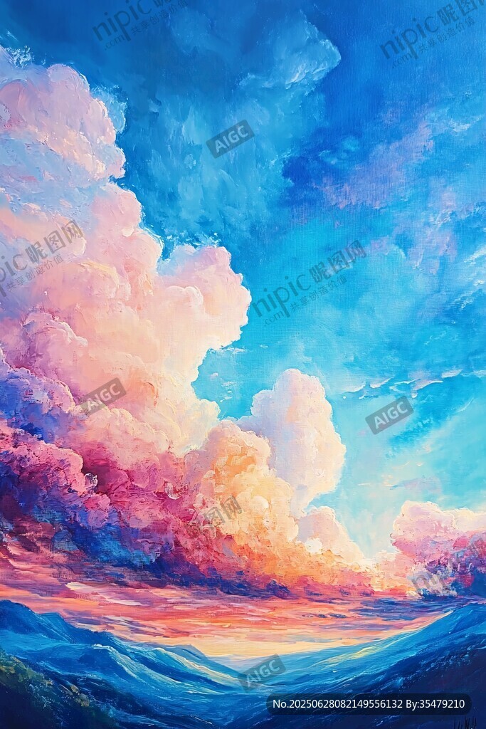 夢(mèng)幻絢麗的天空云彩景觀