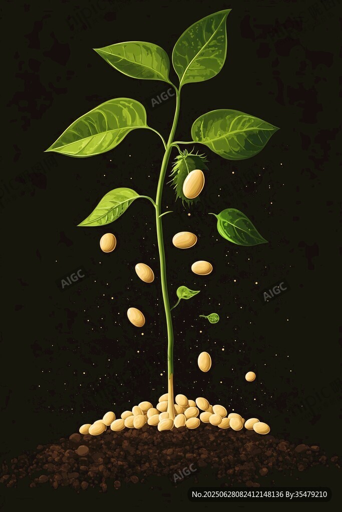 黃豆發(fā)芽生長(zhǎng)的奇妙瞬間