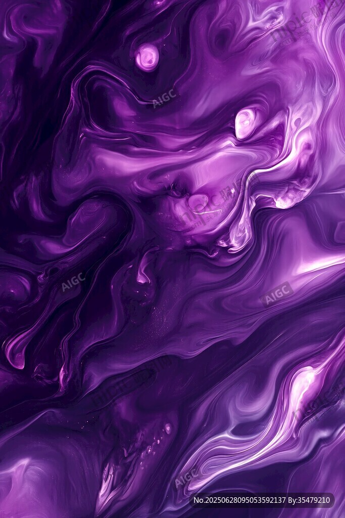 夢幻紫調流體藝術紋理
