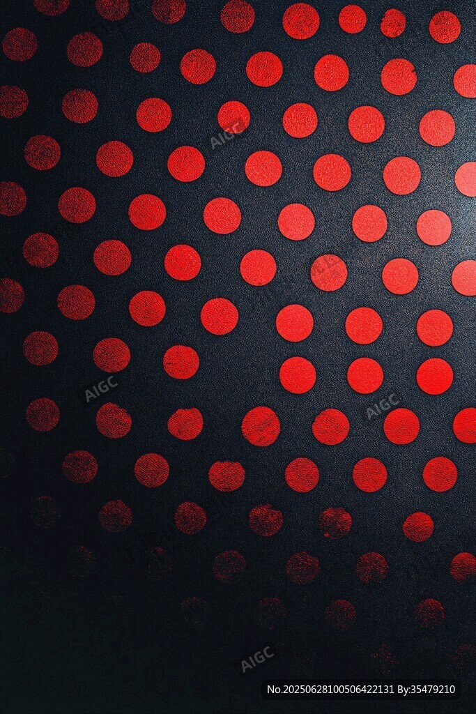 紅色圓點(diǎn)黑色背景圖案