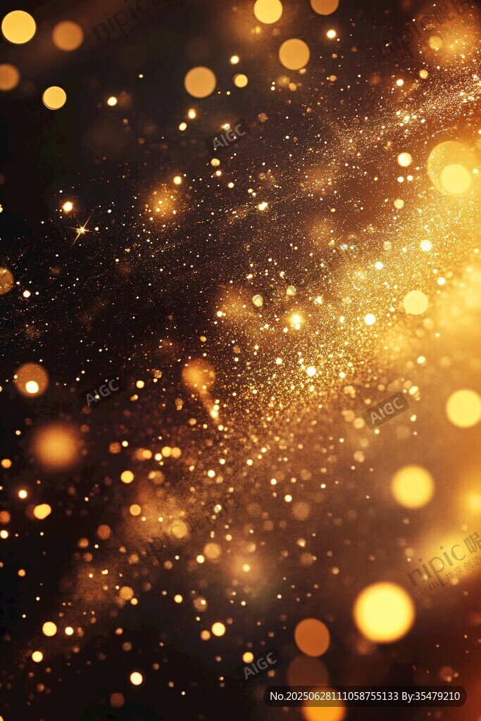 金色光斑夢幻背景效果