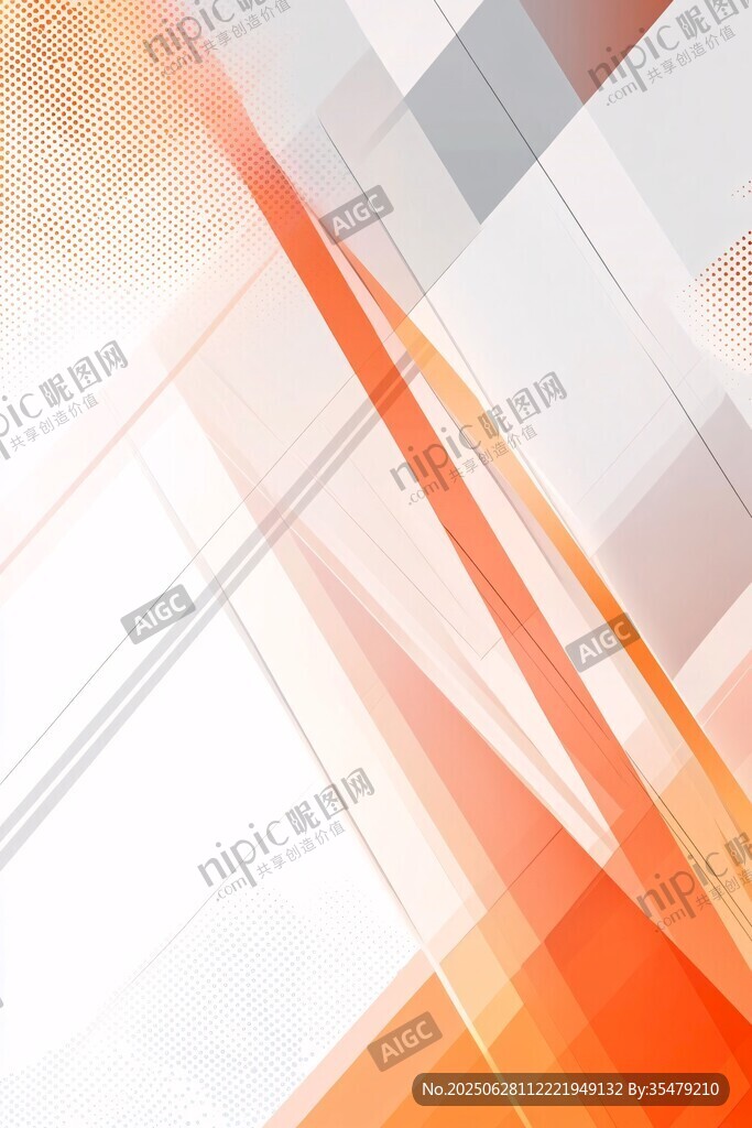 橙色幾何線條抽象背景圖
