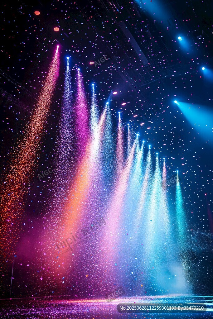 夢幻舞臺燈光秀場景