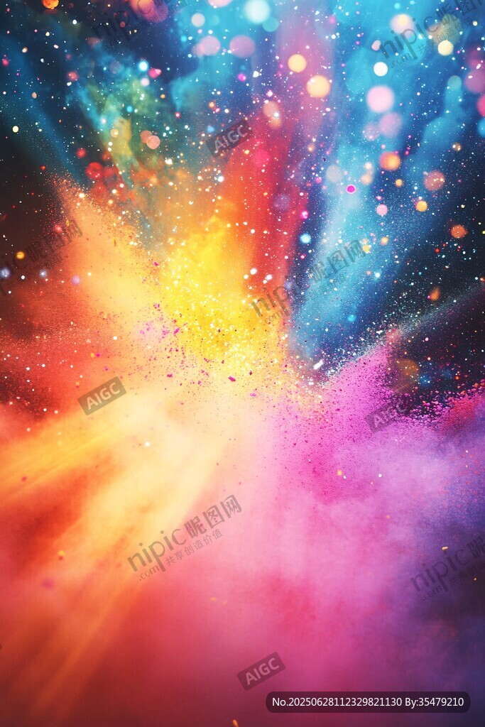 夢(mèng)幻炫彩粒子爆炸效果