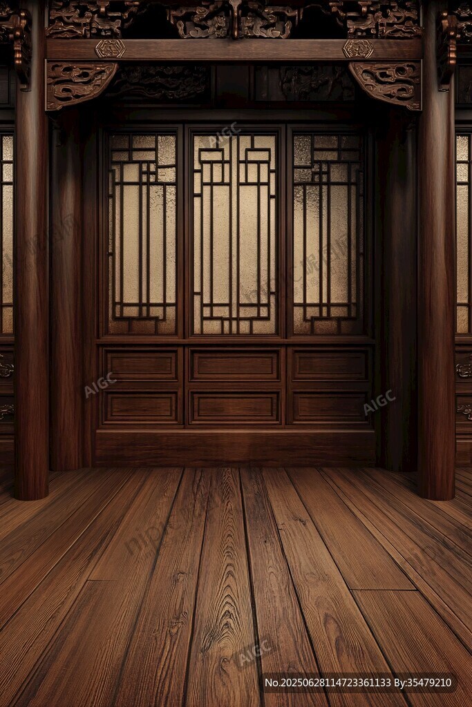 中式古典木質(zhì)室內(nèi)空間