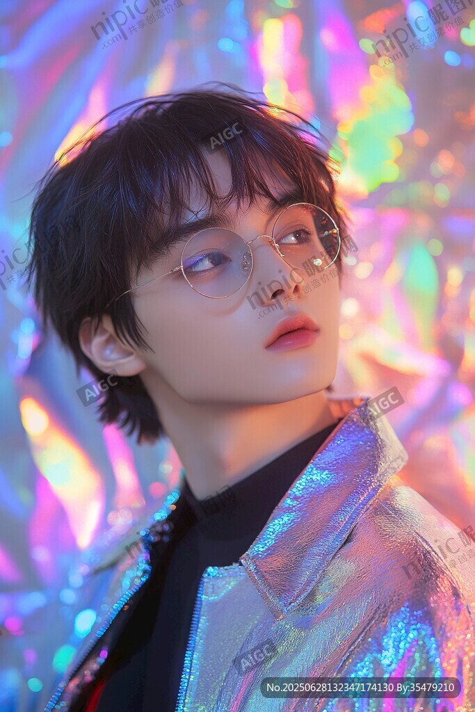 時尚少年的炫彩光影寫真