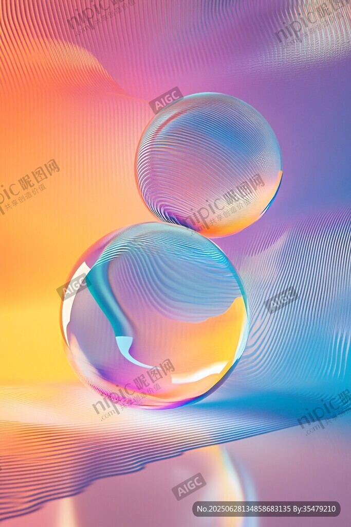夢幻炫彩雙氣泡