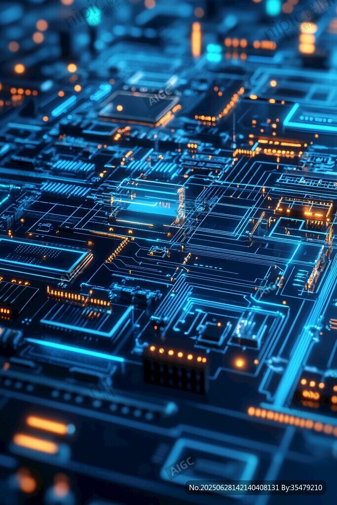 科技感十足的電路板世界