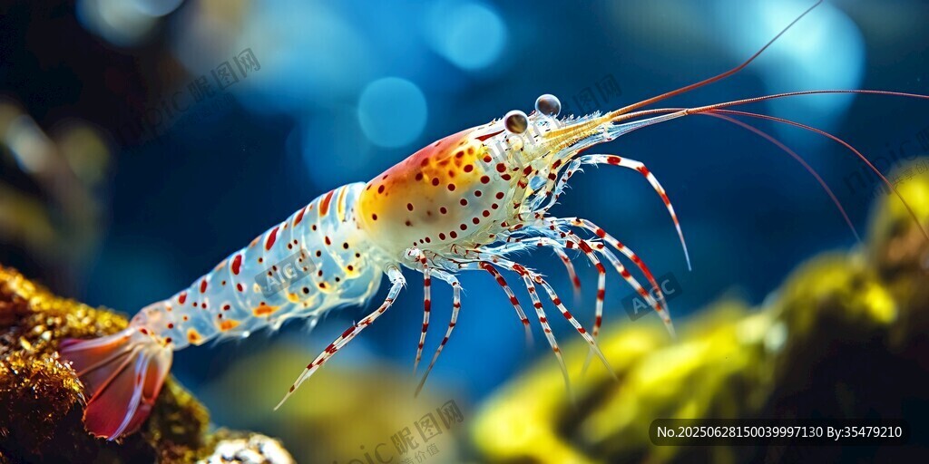 夢幻彩蝦暢游海底世界